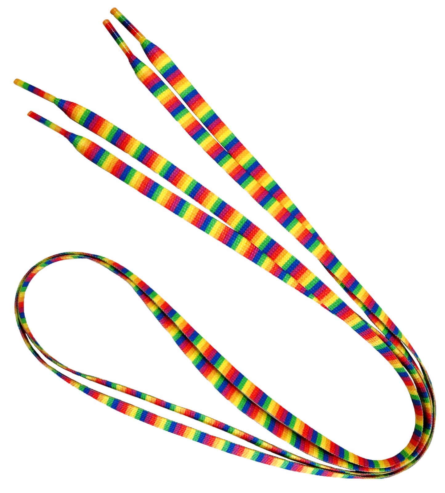 PET環保紗編織印刷彩虹鞋帶
