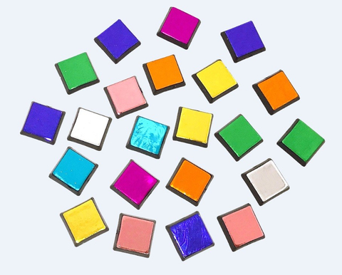 DIY勞作材料燙金混色四角形馬賽克