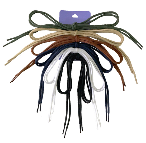 天然棉質編織圓型牛津鞋帶系列