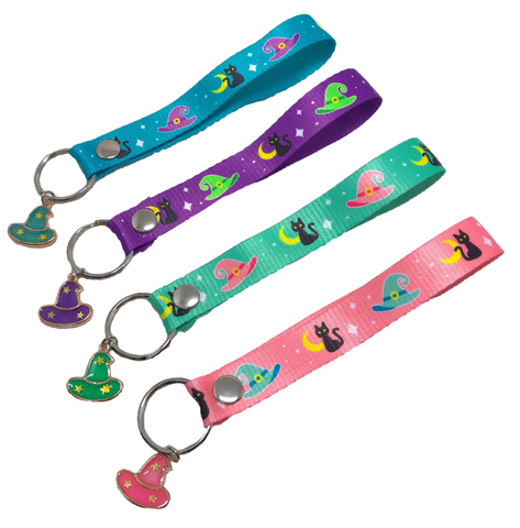 萬聖節女巫魔法帽飾鑰匙圈系列