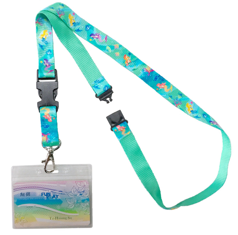 客製化印刷工作證夾高速織帶