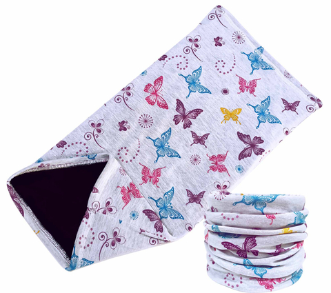 客製化內裏加絨百變圍脖頭巾