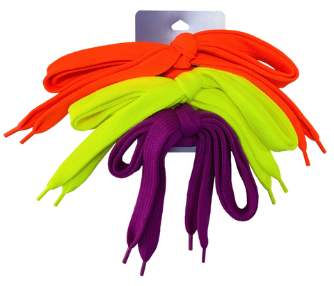 多功能編織扁平螢光寬版鞋帶