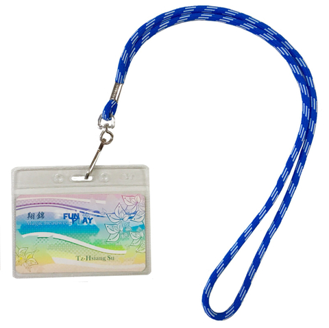 客製化ID識別證編織圓繩掛帶
