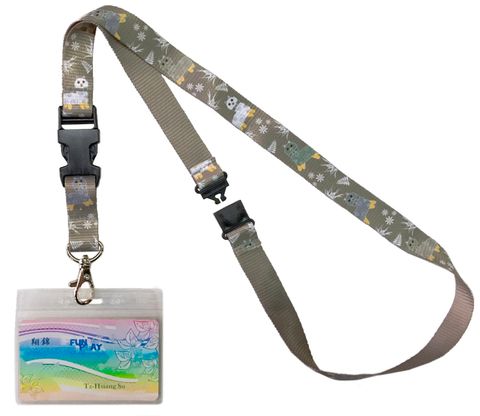 數位印刷多功能扣環識別證掛繩帶