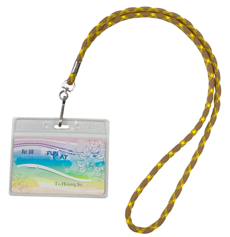 展場名片證件套圓繩索掛鉤織帶