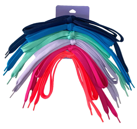 聚酯纖維素色扁平休閒鞋帶