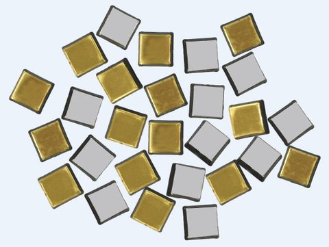 DIY材料金銀燙金塑膠方型馬賽克