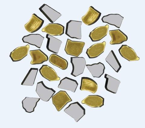 DIY美術材料不規則燙金銀馬賽克