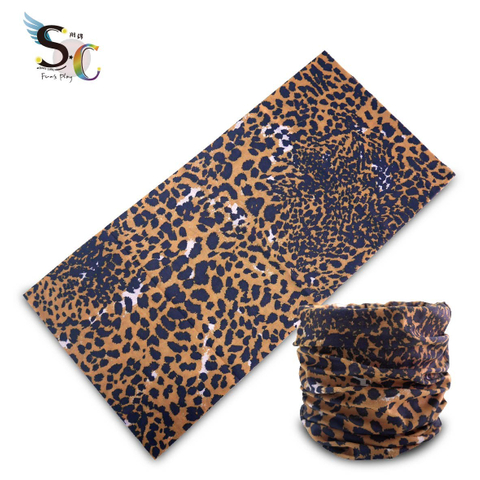 獵豹紋休閒百變吸濕排汗頭套