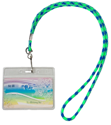 客製化編織圓繩索工作證帶