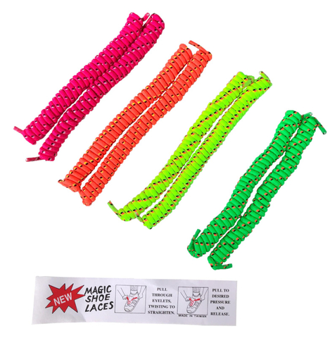 螢光色彈繩免綁懶人鞋帶組