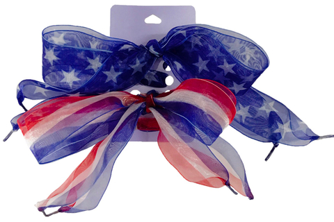 國旗印刷特多亮光雪紗鞋帶