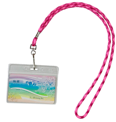 客製顏色識別證編織圓繩索帶