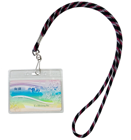 客製化會場名片編織圓繩帶