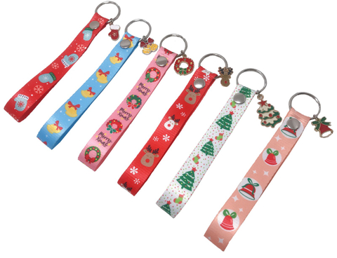 Xmas聖誕滴油合金裝飾鑰匙圈組