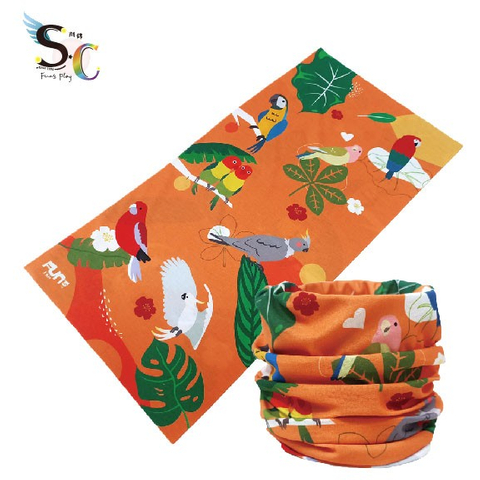 鸚鵡鳥類客製百岳登山頭巾