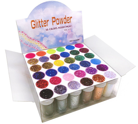 台灣製36入全色多彩金蔥粉套組